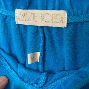SUZIE KONDI Patmos Velour Track Pants Size Small